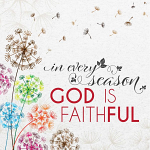 GOD IS FAITHFUL SEEDED GREETING CARD