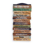 STACKED PLAQUE THE LORDS PRAYER LARGE