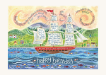 HANNAH DUNNETT BIRTHDAY CARD TALL SHIP