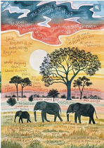 HANNAH DUNNET A SPRING WHOSE WATERS NEVER FAIL CARD 