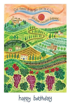 HANNAH DUNNETT GRAPEVINE BIRTHDAY CARD