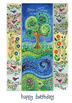 HANNAH DUNNETT TREE BIRTHDAY CARD