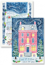 HANNAH DUNNETT COMFORT AND JOY & LIGHT AND LIFE CHRISTMAS CARDS