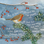 HANNAH DUNNETT LOVE CAME DOWN CHRISTMAS CARD