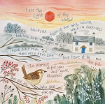 HANNAH DUNNETT I AM THE LIGHT OF THE WORLD CHRISTMAS CARD