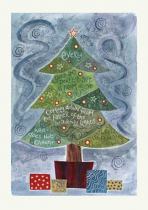 HANNAH DUNNETT CHRISTMAS TREE CHRISTMAS CARD