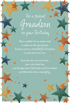 GRANDSON BIRTHDAY CARD