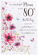 MUM 80TH BIRTHDAY CARD