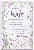 WIFE BIRTHDAY CARD