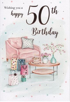 HAPPY BIRTHDAY 50 CARD