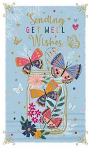 SENDING GET WELL WISHES GREETINGS CARD