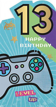 AGE 13 BOY BIRTHDAY CARD