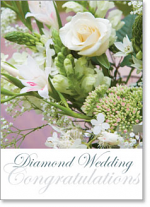 DIAMOND WEDDING ANNIVERSARY CARD