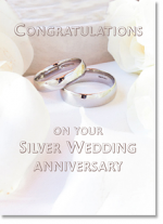 SILVER WEDDING ANNIVERSARY CARD