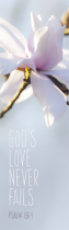 LEONARD SMITH BOOKMARK GODS LOVE NEVER FAILS