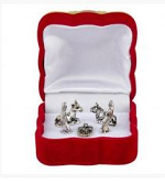 5 PIECE NATIVITY SET IN ADORNED GIFT BOX