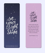 LET YOUR LIGHT SHINE BOOKMARK 
