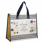 MORNING BY MORNING LAMINATED TOTE BAG