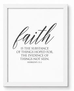 FAITH IS THE SUBSTANCE PLAQUE  