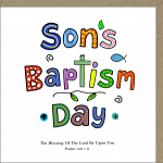 GREETINGS CARD - SONS BAPTISM DAY