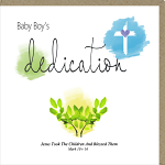 BABY BOY DEDICATION GREETINGS CARD