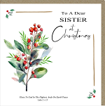 SISTER CHRISTMAS CARD