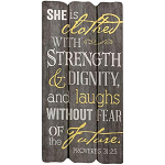 SHE IS CLOTHED WITH STRENGTH PLAQUE