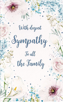 SYMPATHY TO ALL THE FAMILY CARD