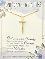 CROSS NECKLACE GOLD COLOUR