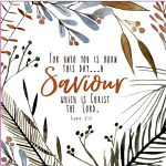 A SAVIOUR IS BORN CHRISTMAS CARD 