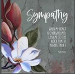 FLORAL SYMPATHY GREETINGS CARD