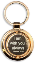 I AM WITH YOU ALWAYS KEYRING 