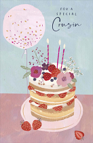 COUSIN BIRTHDAY GREETING CARD