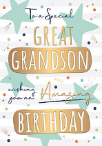 GREAT GRANDSON BIRTHDAY CARD