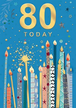 AGE 80 BIRTHDAY CARD