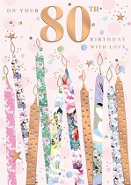 AGE 80 BIRTHDAY CARD