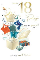 HAPPY 18TH BIRTHDAY CARD