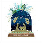 COMPASSION CHARITY CARDS: AWAY IN A MANGER (10 PACK)