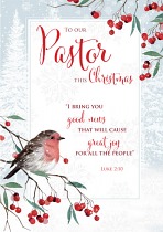 PASTOR CHRISTMAS CARD