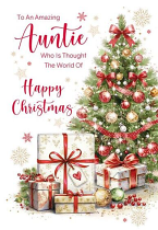AUNTIE CHRISTMAS CARD