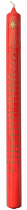 ADVENT CANDLE 12 x 1 RED STAR