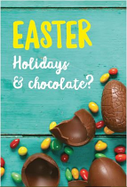 EASTER HOLIDAYS AND CHOCOLATE TRACT PACK OF 25