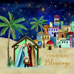 CHRISTMAS BLESSINGS CHRISTMAS CARD PACK OF 10 
