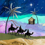 CONTEMPORARY KINGS CHRISTMAS CARD PACK OF 10