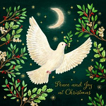 WHITE DOVE CHRISTMAS CARD PACK OF 10