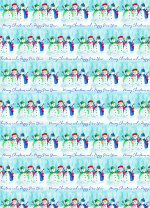 SNOWKINGS AND CANDLELIGHT GIFT WRAP AND LABELS