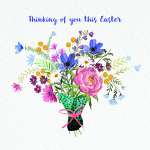 EASTER BOUQUET PACK OF 4 GREETINGS CARDS 