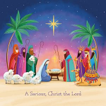 A SAVIOUR CHRISTMAS CARD PACK OF 10 