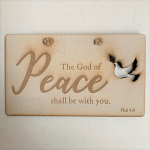 CUT OUT PLAQUE PEACE