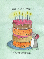 HIP HIP HOORAY BIRTHDAY CARD